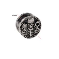 Hip-hop Retro Solid Color Stainless Steel Ear Studs sku image 16