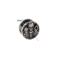 Hip-hop Retro Solid Color Stainless Steel Ear Studs sku image 8