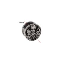 Hip-hop Retro Solid Color Stainless Steel Ear Studs sku image 5