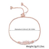 Élégant Dame Géométrique Le Cuivre Plaqué Or 18k Zircon Bracelets En Masse sku image 1