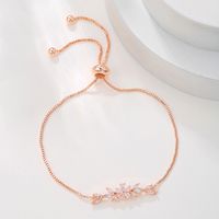 Elegant Lady Geometric Copper 18k Gold Plated Zircon Bracelets In Bulk main image 4