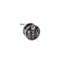 Hip-hop Retro Solid Color Stainless Steel Ear Studs sku image 2