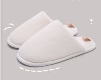 Unisex Casual Solid Color Round Toe Cotton Slippers sku image 4