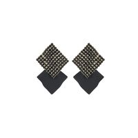 1 Pair Simple Style Cool Style Geometric Inlay Copper Zircon Ear Studs main image 5
