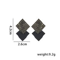 1 Pair Simple Style Cool Style Geometric Inlay Copper Zircon Ear Studs main image 2