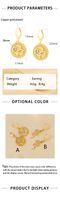 1 Paar Elegant Einfacher Stil Schlange Überzug Inlay Kupfer Zirkon 18 Karat Vergoldet Tropfenohrringe main image 2