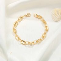 Casual Classic Style Solid Color Copper 14k Gold Plated Bracelets In Bulk sku image 4