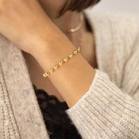 Casual Classic Style Solid Color Copper 14k Gold Plated Bracelets In Bulk main image 7