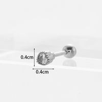 Ear Cartilage Rings & Studs Fashion Geometric Copper Plating Artificial Gemstones sku image 3