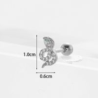 Ear Cartilage Rings & Studs Fashion Geometric Copper Plating Artificial Gemstones sku image 16
