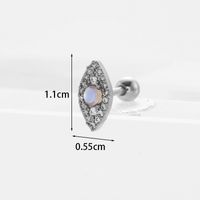 Ear Cartilage Rings & Studs Fashion Geometric Copper Plating Artificial Gemstones sku image 19