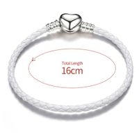 Classic Style Streetwear Heart Shape Sterling Silver Plating Silver Plated Bangle main image 2