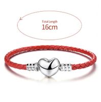 Elegant Lady Heart Shape Sterling Silver Plating Silver Plated Bangle main image 2
