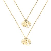 Hip-hop Cool Style Cross Heart Shape Lock Copper 14k Gold Plated Three Layer Necklace In Bulk sku image 7