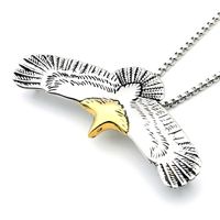 Titanium Steel 18K Gold Plated Retro Punk Eagle main image 1