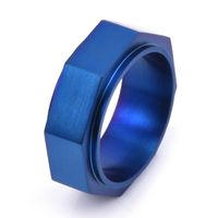 Simple Style Geometric Solid Color Titanium Steel 18K Gold Plated Unisex Rings main image 5