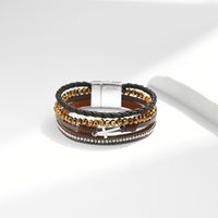 Vintage Style Cross Leather Women's Bracelets main image 4