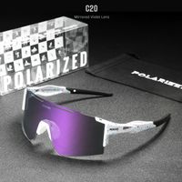 Casual Sports Color Block Tac Square Patchwork Full Frame Sports Sunglasses sku image 17