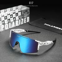 Casual Sports Color Block Tac Square Patchwork Full Frame Sports Sunglasses sku image 14