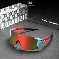 Casual Sports Color Block Tac Square Patchwork Full Frame Sports Sunglasses sku image 15