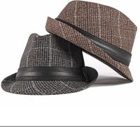 Men's Classic Style Lattice Crimping Fedora Hat main image 1