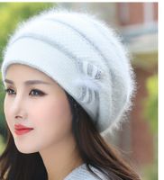 Women's Elegant Lady Solid Color Eaveless Wool Cap main image 3