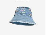 Unisex Vacation Solid Color Big Eaves Bucket Hat main image 4