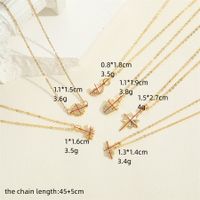 Simple Style Sun Moon Crown Copper 14k Gold Plated Zircon Pendant Necklace In Bulk main image 2