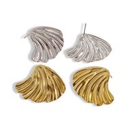 1 Pair Vintage Style Geometric Angel Wings Plating 304 Stainless Steel 14K Gold Plated Ear Studs main image 6