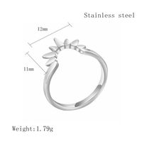 Casual Streetwear Geometric 304 Stainless Steel Plating 18K Gold Plated Women's Rings sku image 1