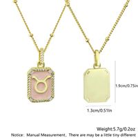 Fashion Constellation Copper Gold Plated Zircon Pendant Necklace main image 8