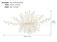 Women's Elegant Sweet Flower Imitation Pearl Copper Insert Comb main image 2