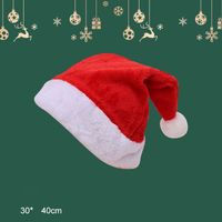 Christmas Fashion Solid Color Cloth Party Christmas Hat sku image 2