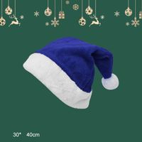 Christmas Fashion Solid Color Cloth Party Christmas Hat sku image 3