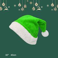 Christmas Fashion Solid Color Cloth Party Christmas Hat sku image 4