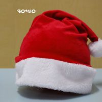 Christmas Fashion Solid Color Cloth Party Christmas Hat sku image 5
