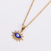 304 Stainless Steel Elegant Streetwear Plating Devil's Eye Pendant Necklace main image 10