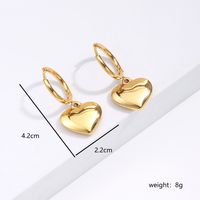 Simple Style Heart 201 Stainless Steel 18K Gold Plated sku image 1