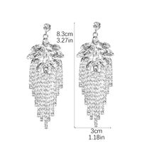 1 Pair Elegant Luxurious Geometric Plating Inlay Alloy Rhinestones Drop Earrings sku image 2