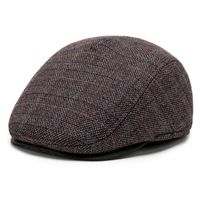 Hommes Rétro Style Simple Couleur Unie Avant-toit Incurvé Chapeau Béret sku image 4