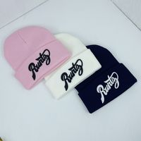 Children Unisex Preppy Style Simple Style Letter Embroidery Wool Cap main image 2