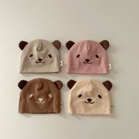 Baby Girl's Baby Boy's Cartoon Style Cute Sweet Bear Embroidery Baby Hat main image 1