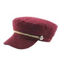 Unisex Classic Style Solid Color Curved Eaves Ivy Cap sku image 1