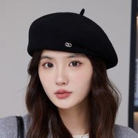 Women's Sweet Simple Style Solid Color Eaveless Beret Hat main image 3