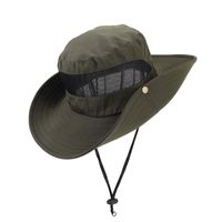 Unisex Simple Style Solid Color Big Eaves Sun Hat main image 1