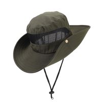 Unisex Simple Style Solid Color Big Eaves Sun Hat main image 6