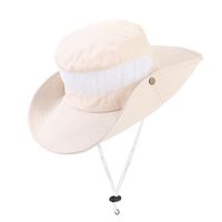 Unisex Simple Style Solid Color Big Eaves Sun Hat main image 3