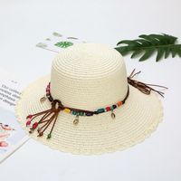 Women's Vacation Solid Color Big Eaves Straw Hat sku image 8