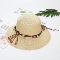 Women's Vacation Solid Color Big Eaves Straw Hat sku image 7