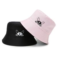 Women's Cartoon Style Cute Pastoral Animal Flat Eaves Bucket Hat main image 4